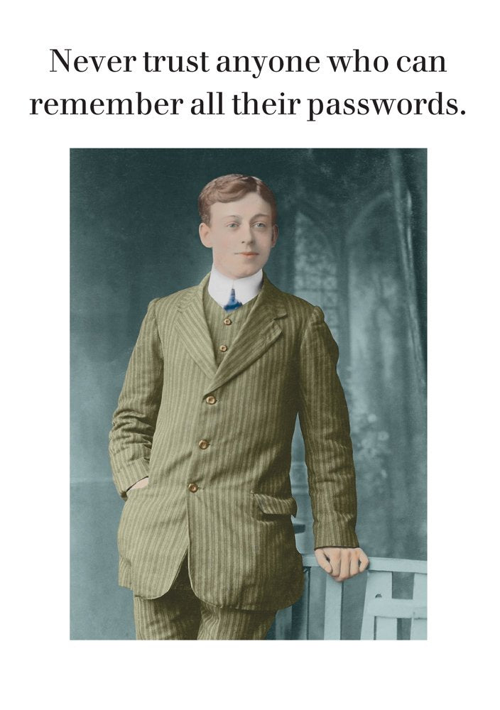 CARD- Remembering Passwords - Livewires - [product type] - Magpie Style