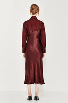 SHJARK Corsica Slip Dress - Bordeaux - Magpie Style