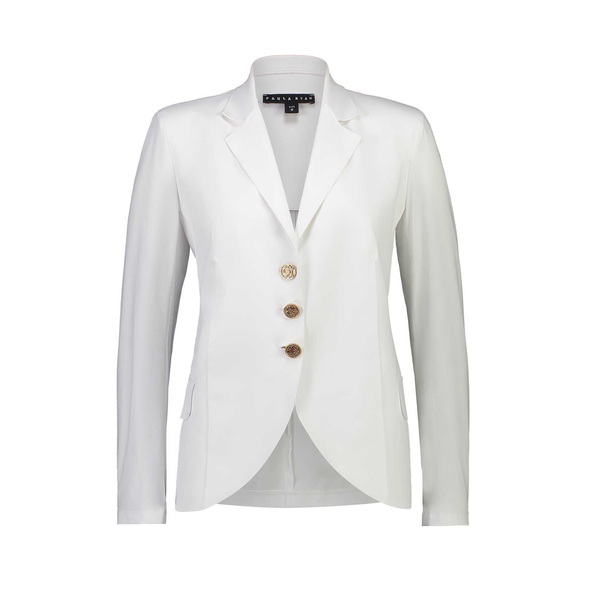 PAULA RYAN Tailored Jacket - White - Microjersey - PRE ORDER - Paula Ryan