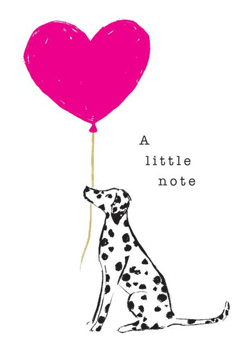 CARD- A little Note Dalmatian Mini Card - Livewires - [product type] - Magpie Style