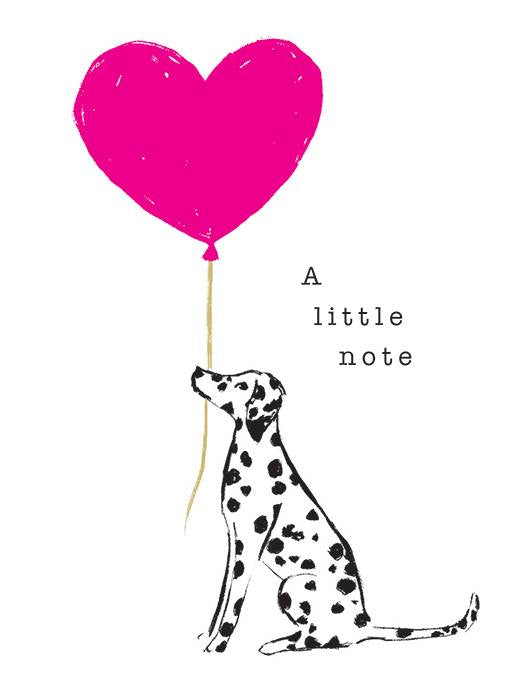 CARD- A little Note Dalmatian Mini Card - Livewires - [product type] - Magpie Style