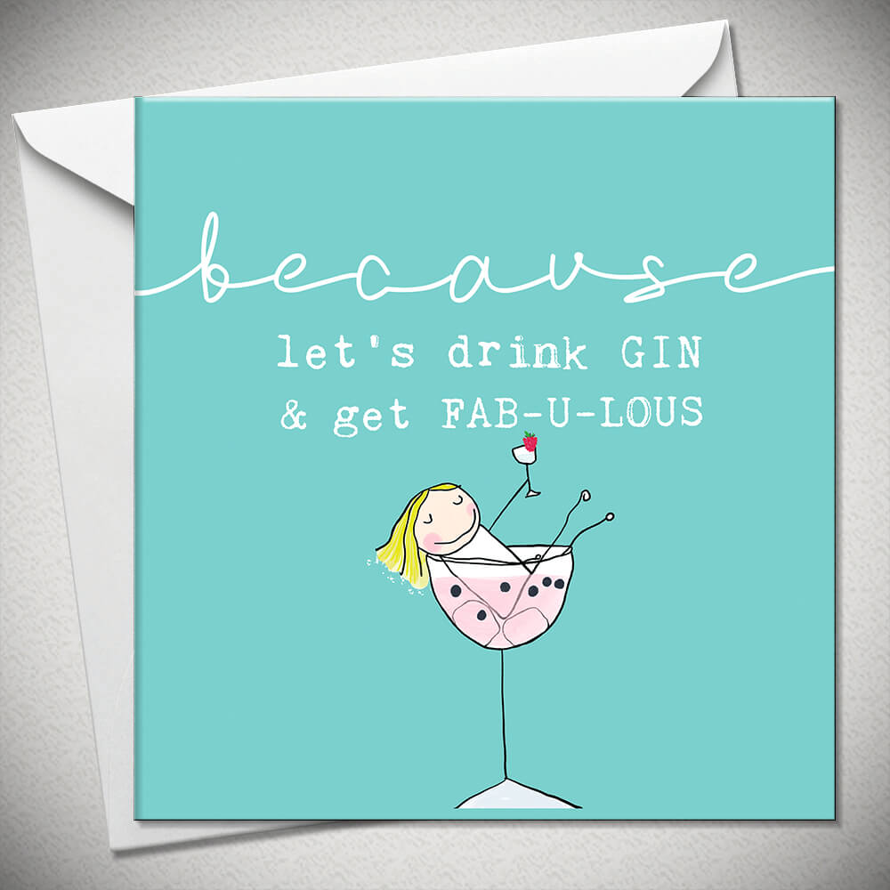 Card- Let's drink gin and get fabulous - EmKo - [product type] - Magpie Style