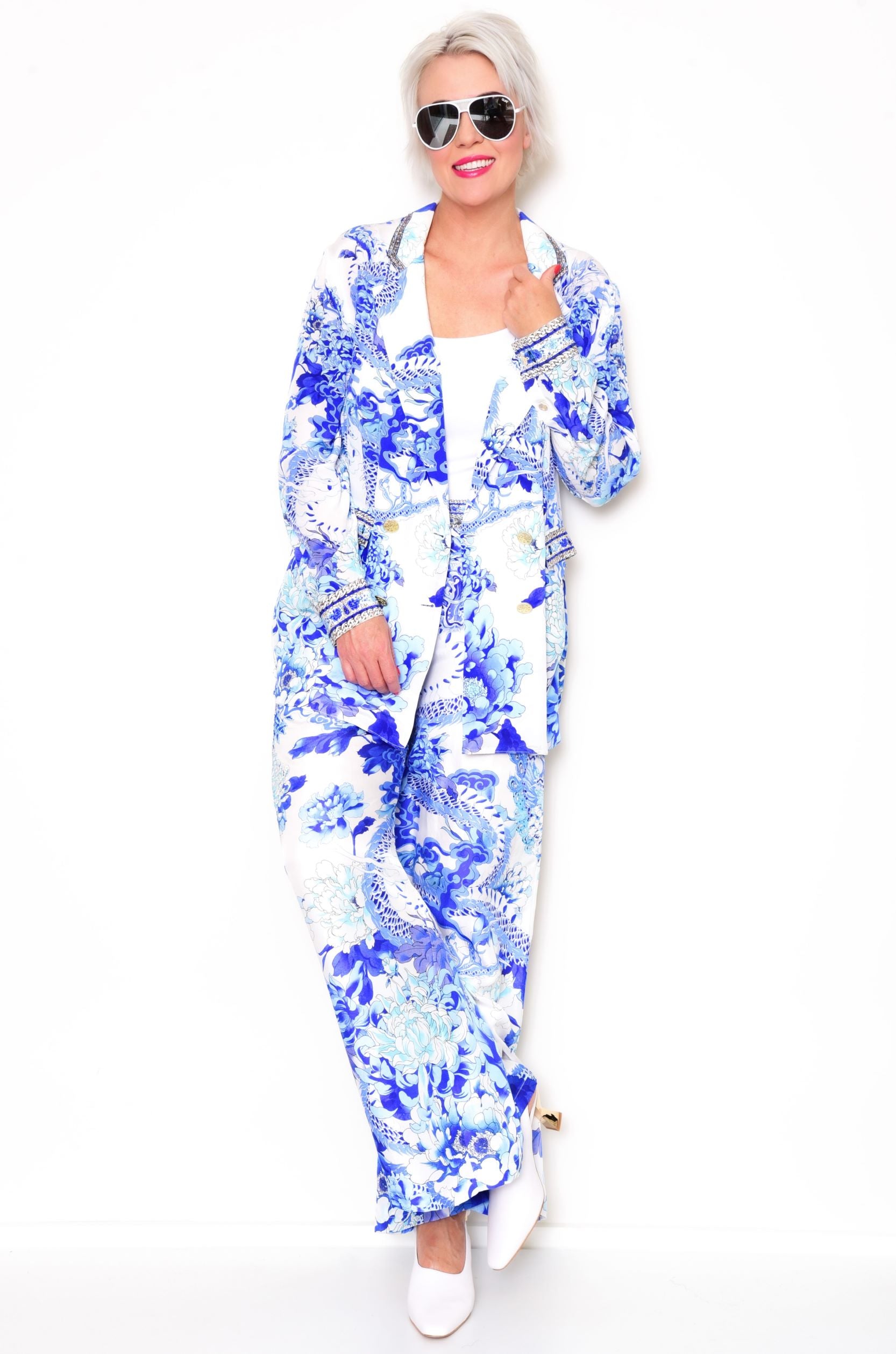 CAMILLA Double Breasted Soft Jacket - Heart of a Dragon - CAMILLA - [product type] - Magpie Style