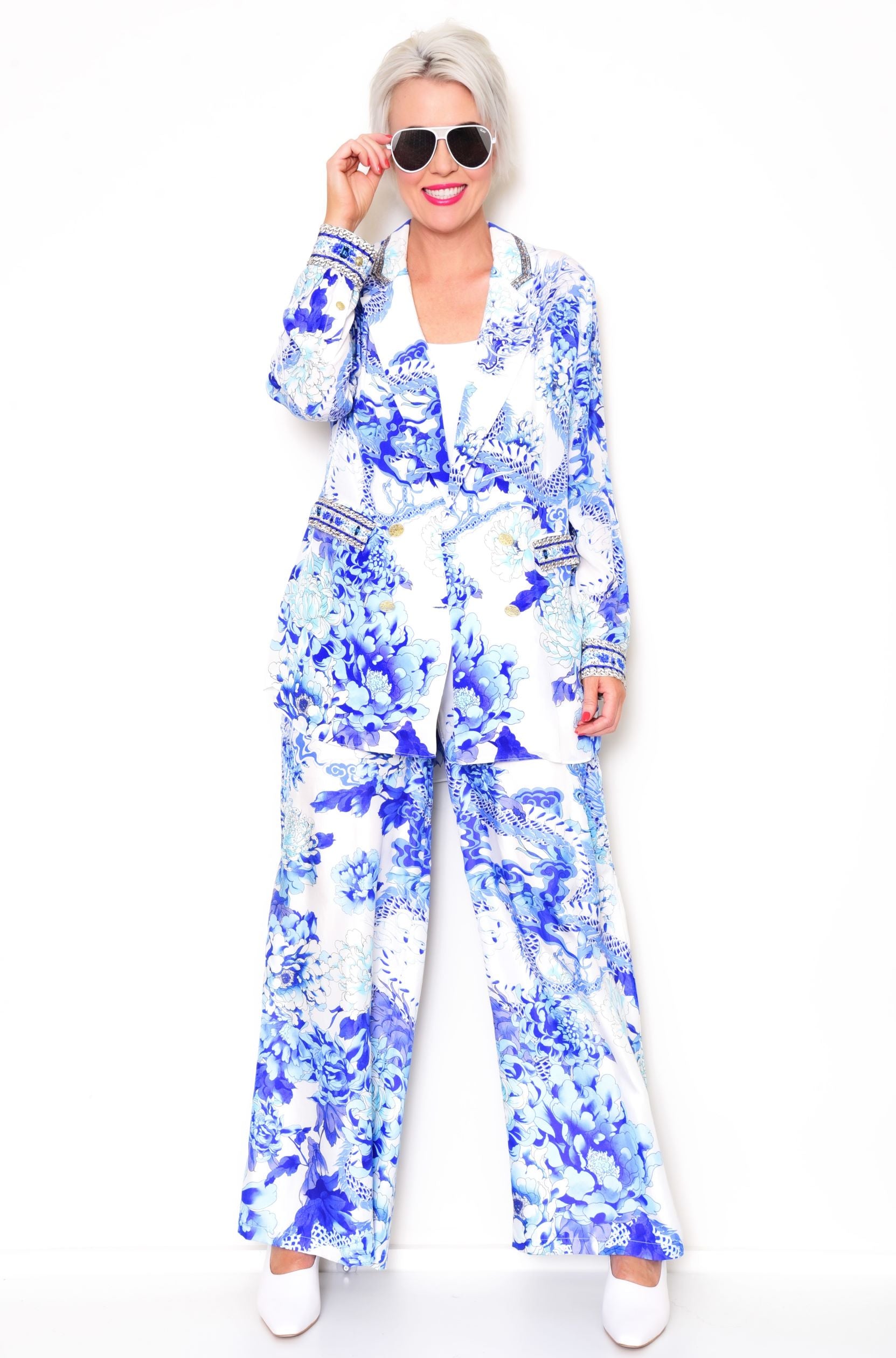 CAMILLA Double Breasted Soft Jacket - Heart of a Dragon - CAMILLA - [product type] - Magpie Style