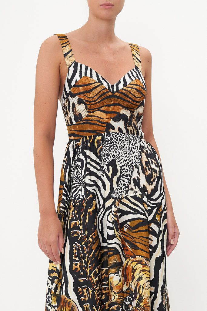 CAMILLA Dress with Fitted Bodice - What's New Pussycat - CAMILLA - [product type] - Magpie Style