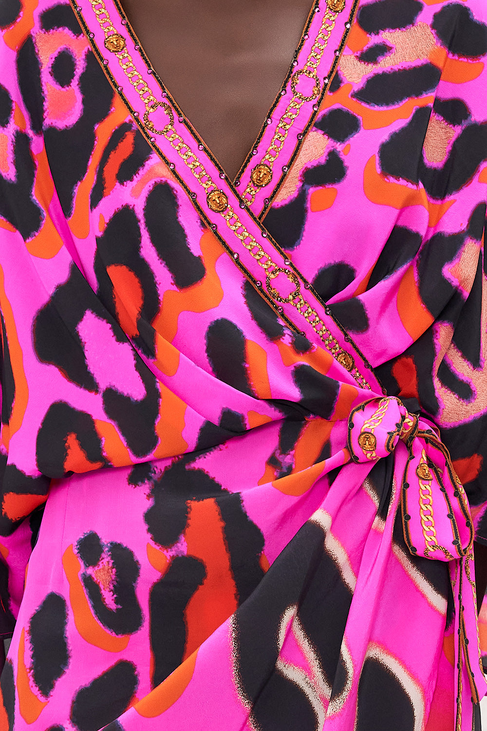 CAMILLA Draped Front Wrap Dress - Always Change Your Spots - CAMILLA - [product type] - Magpie Style