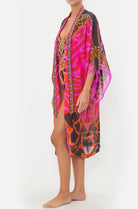 CAMILLA Mid Length Kimono Layer with Collar - Always Change Your Spots - CAMILLA - [product type] - Magpie Style