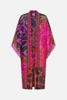CAMILLA Mid Length Kimono Layer with Collar - Always Change Your Spots - CAMILLA - [product type] - Magpie Style