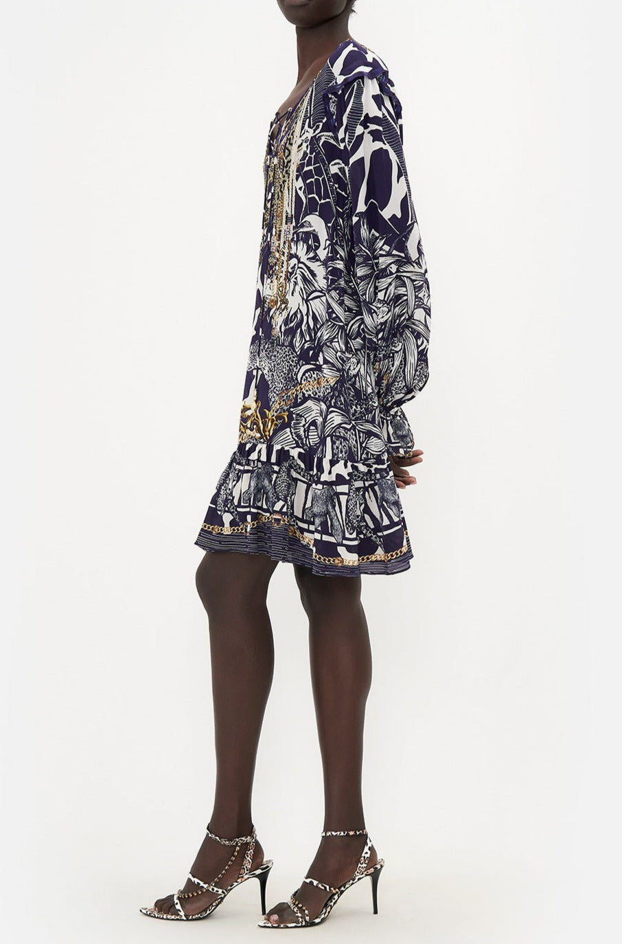 CAMILLA Ruffle Lace Up Dress - Where's Your Head At - CAMILLA - [product type] - Magpie Style