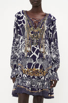 CAMILLA Ruffle Lace Up Dress - Where's Your Head At - CAMILLA - [product type] - Magpie Style