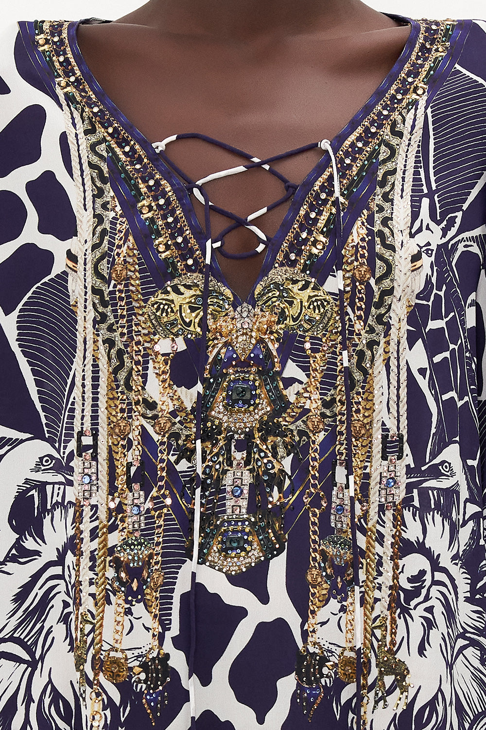 CAMILLA Ruffle Lace Up Dress - Where's Your Head At - CAMILLA - [product type] - Magpie Style