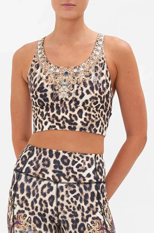 CAMILLA Banded Racer Back Crop - Nomadic Nymph