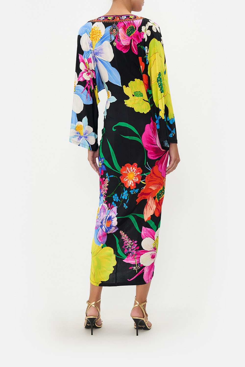 CAMILLA Long Split Front Twist Dress  - Away with the Fairies - CAMILLA - [product type] - Magpie Style