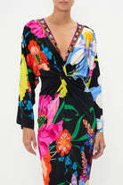 CAMILLA Long Split Front Twist Dress  - Away with the Fairies - CAMILLA - [product type] - Magpie Style