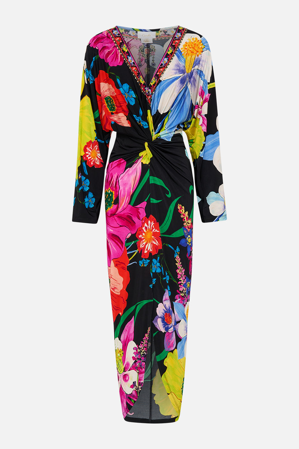 CAMILLA Long Split Front Twist Dress  - Away with the Fairies - CAMILLA - [product type] - Magpie Style