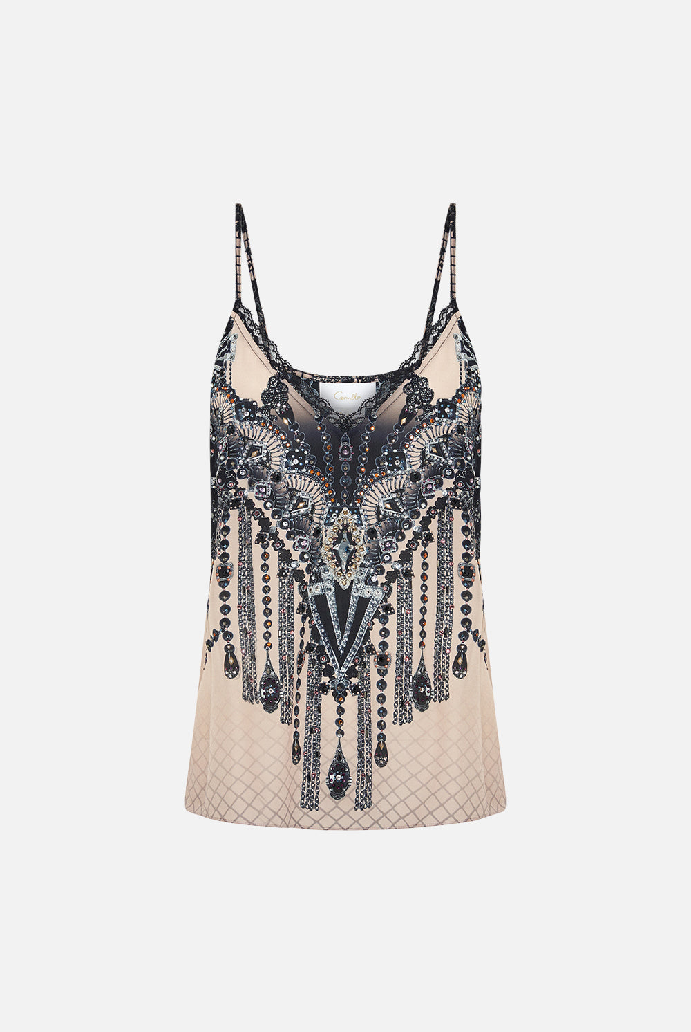 CAMILLA - Lace Trim Cami - Curtain Call Chaos - Magpie Style
