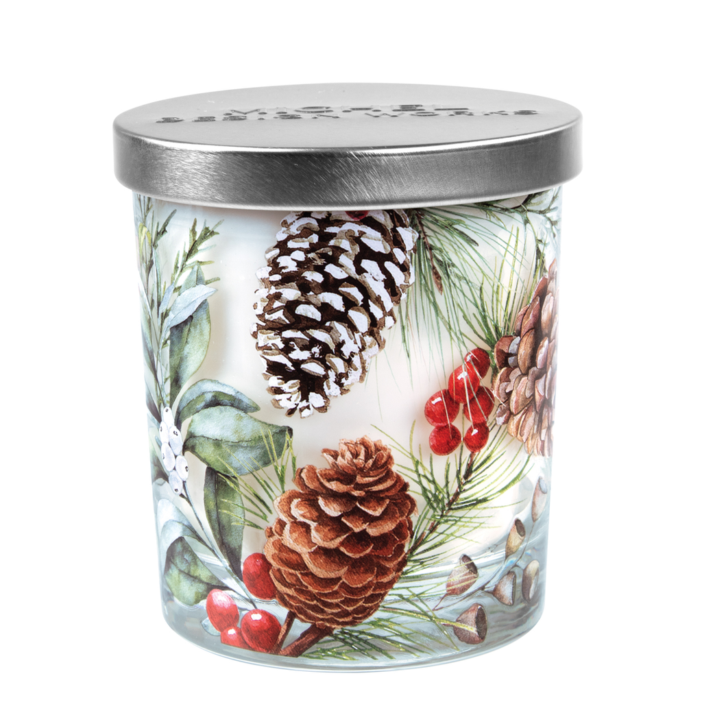 MICHEL DESIGN WORKS Candle Jar with Lid - White Spruce - MICHEL DESIGN WORKS - [product type] - Magpie Style