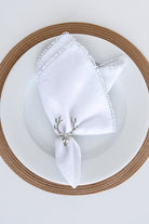 MAGPIE HOME Christmas Silver Reindeer Napkin Rings - Magpie Home - [product type] - Magpie Style
