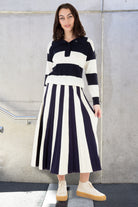 COOPER Itty Knitty Committee Skirt - Navy Stripe PRE ORDER - COOPER by Trelise Cooper - [product type] - Magpie Style