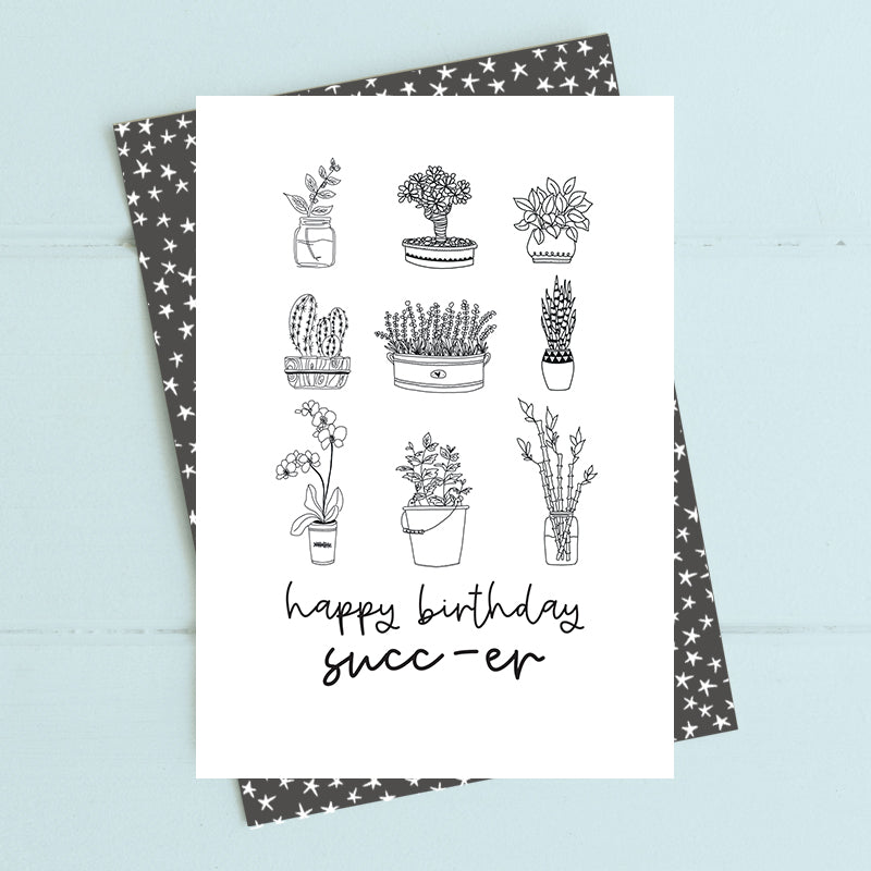 Card - Happy Birthday Succ-er