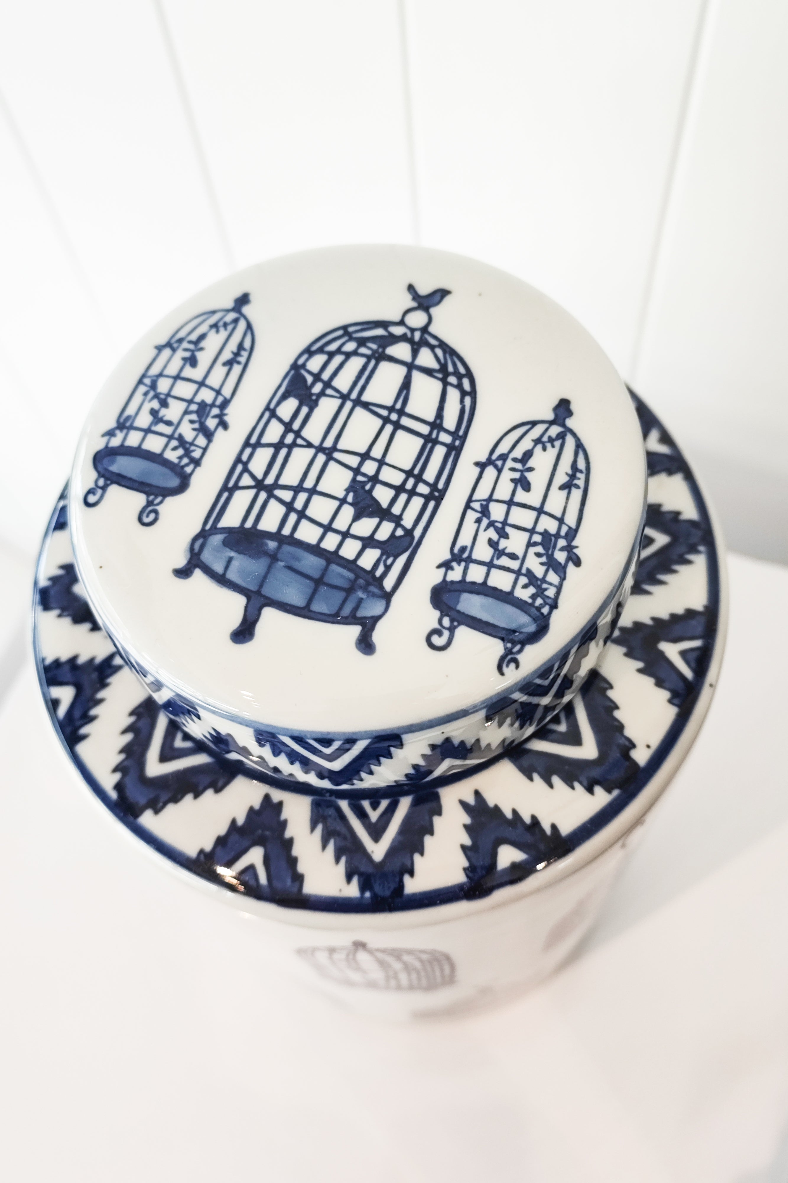 MAGPIE HOME Medium Handpainted Birdcage Jar - Magpie Home - [product type] - Magpie Style