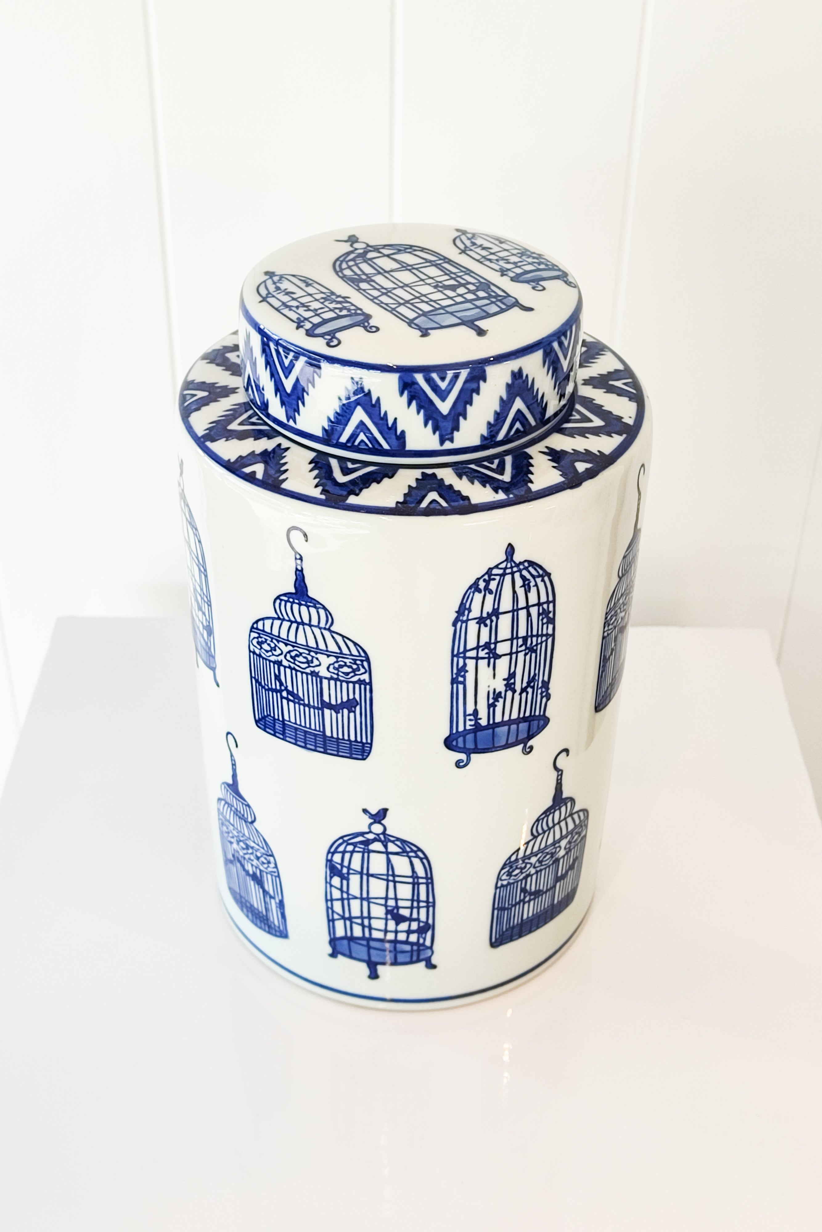 MAGPIE HOME Medium Handpainted Birdcage Jar - Magpie Home - [product type] - Magpie Style