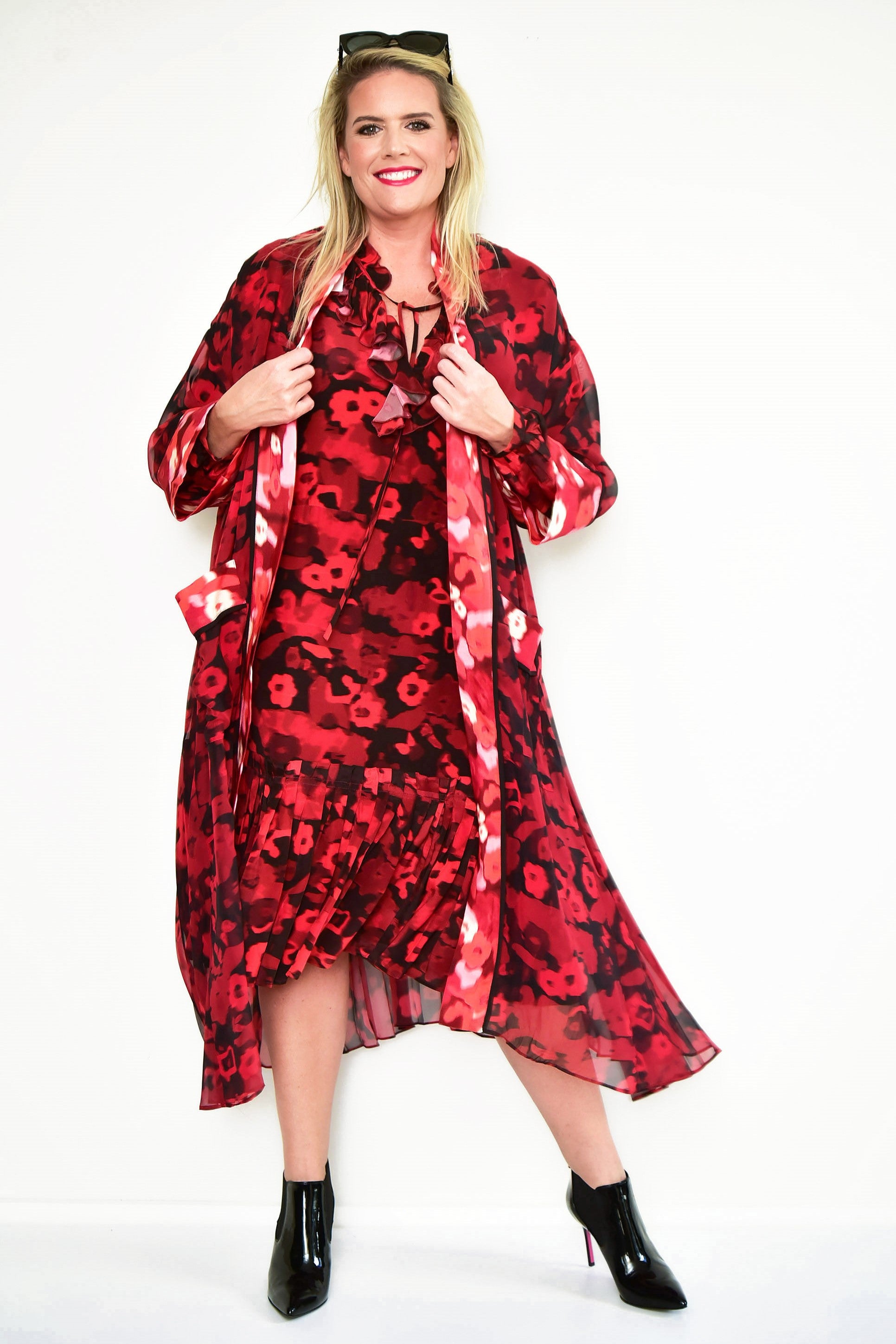 COOPER Back Pleats Back Kimono Magpie Style