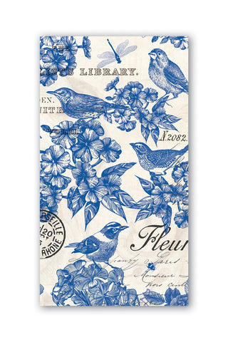 MICHEL DESIGN WORKS Hostess Napkins - Indigo Cotton - Pack of 15
