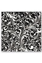 MICHEL DESIGN WORKS Luncheon Napkins - Black Florentine - Pack of 20 - MICHEL DESIGN WORKS - [product type] - Magpie Style