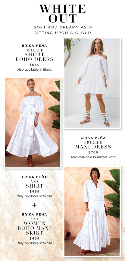 ERIKA PENA Ana Shirt - White - ERIKA PENA - [product type] - Magpie Style