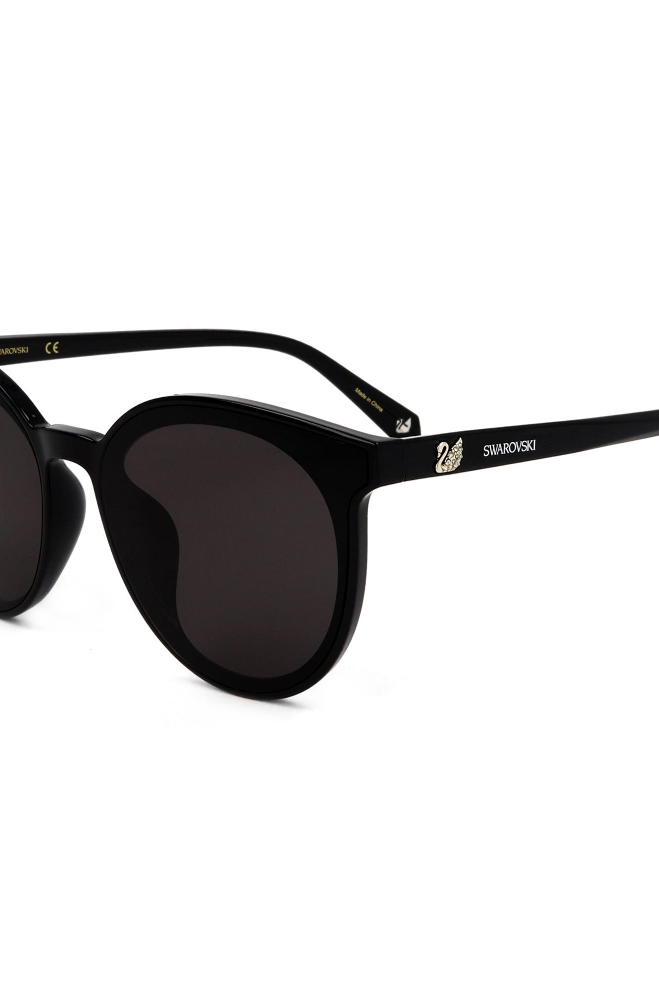 Swarovski - Oversized Black Sunglasses - Swarovski - [product type] - Magpie Style