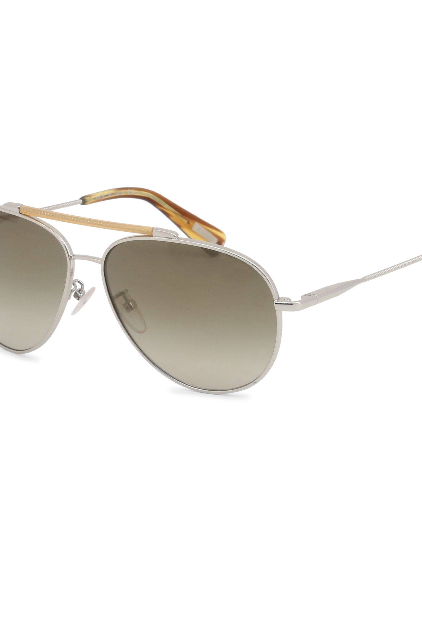 Lanvin - Silver & Natural Aviators - Lanvin - [product type] - Magpie Style