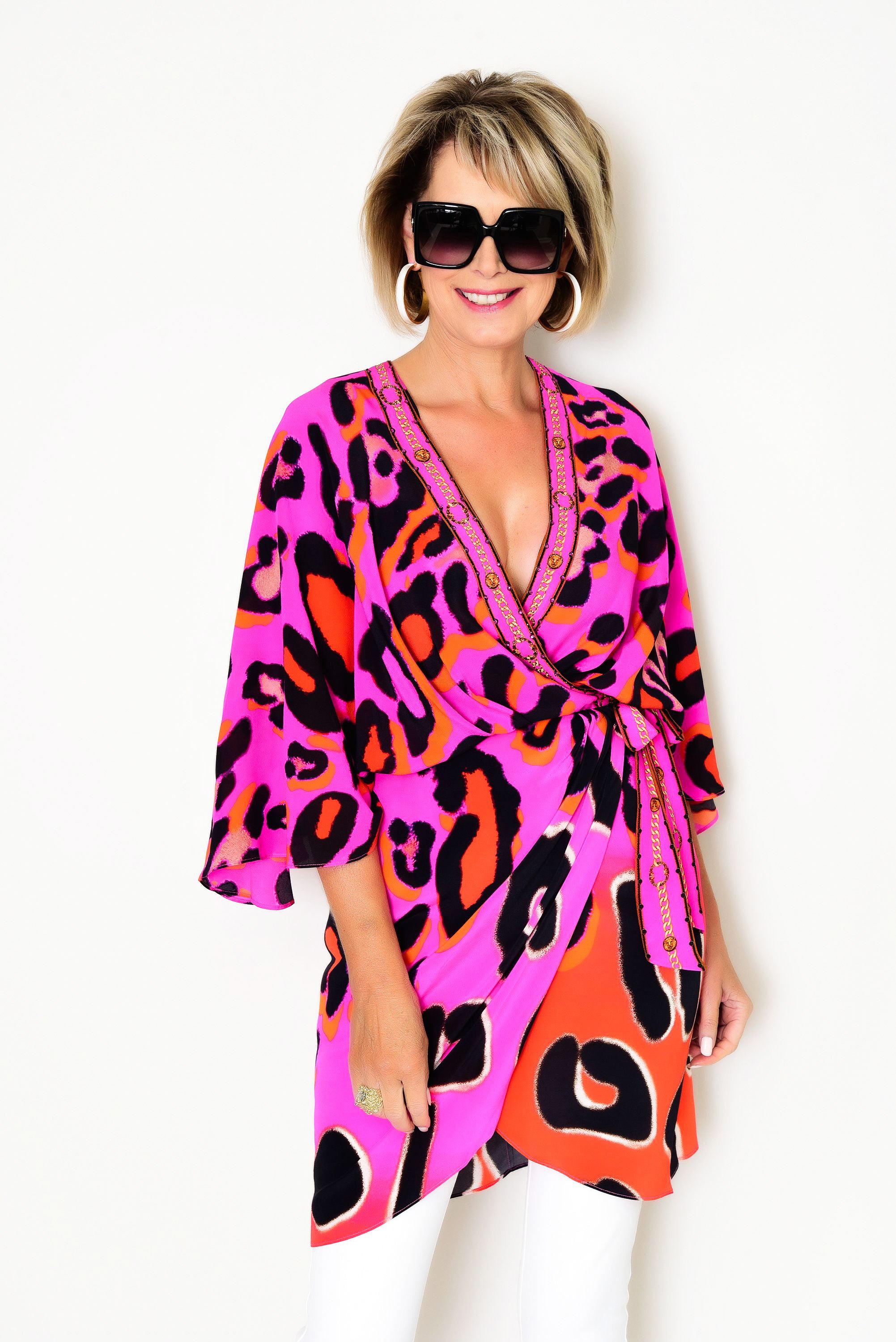 CAMILLA Draped Front Wrap Dress - Always Change Your Spots - CAMILLA - [product type] - Magpie Style