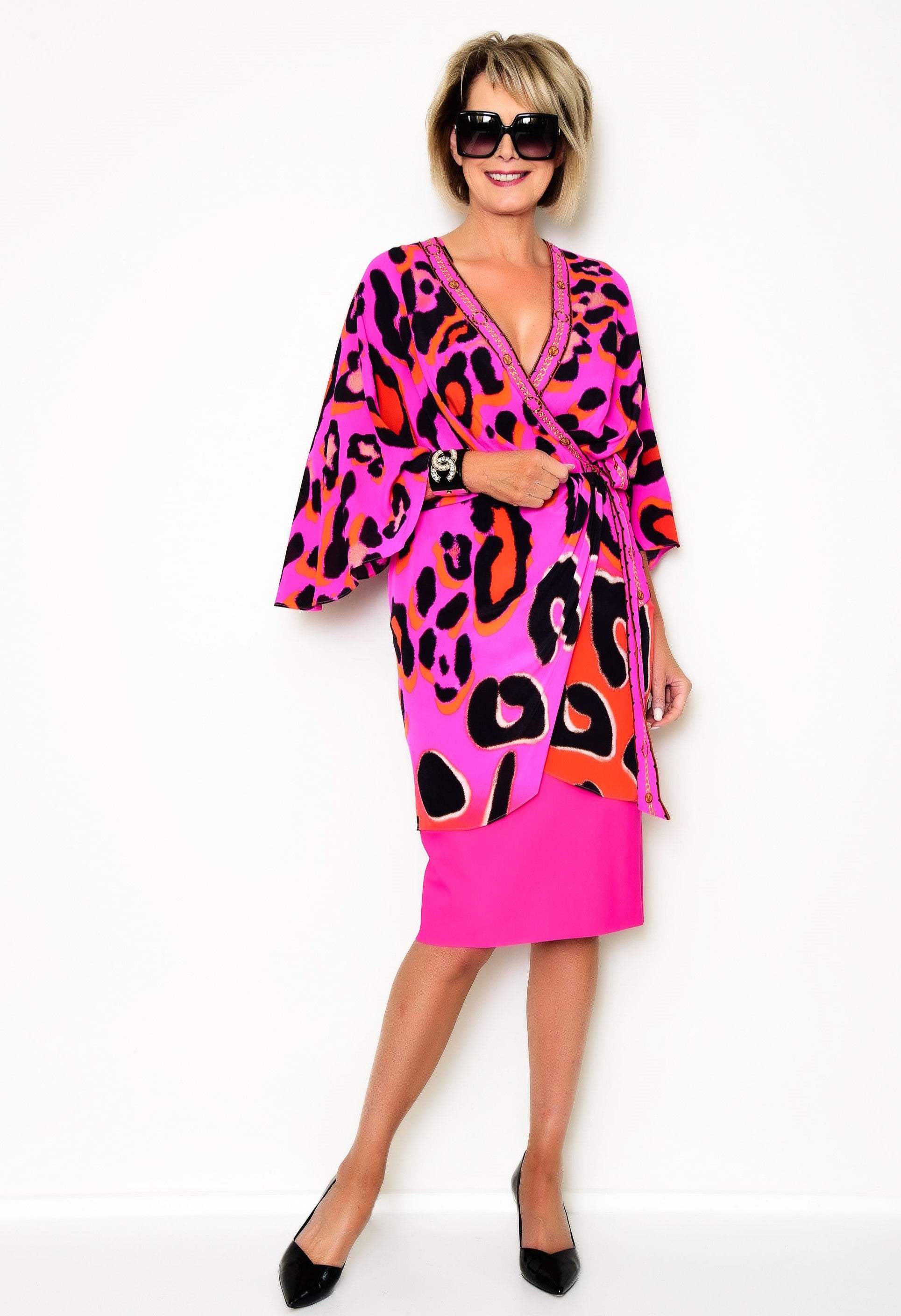 CAMILLA Draped Front Wrap Dress - Always Change Your Spots - CAMILLA - [product type] - Magpie Style
