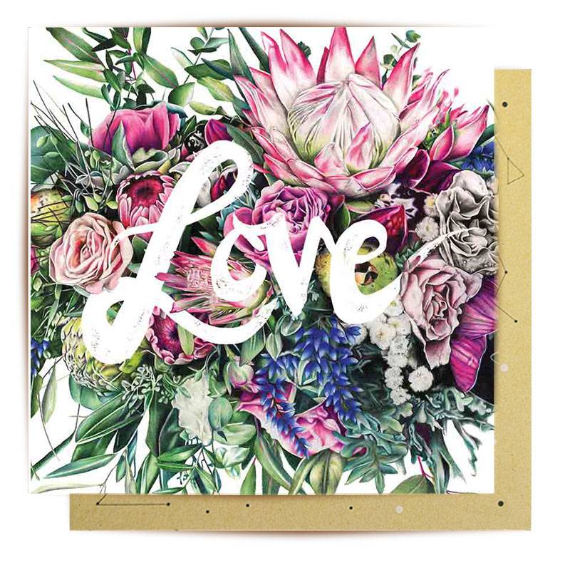Cards - Pack of 5 - Love - Livewires - [product type] - Magpie Style