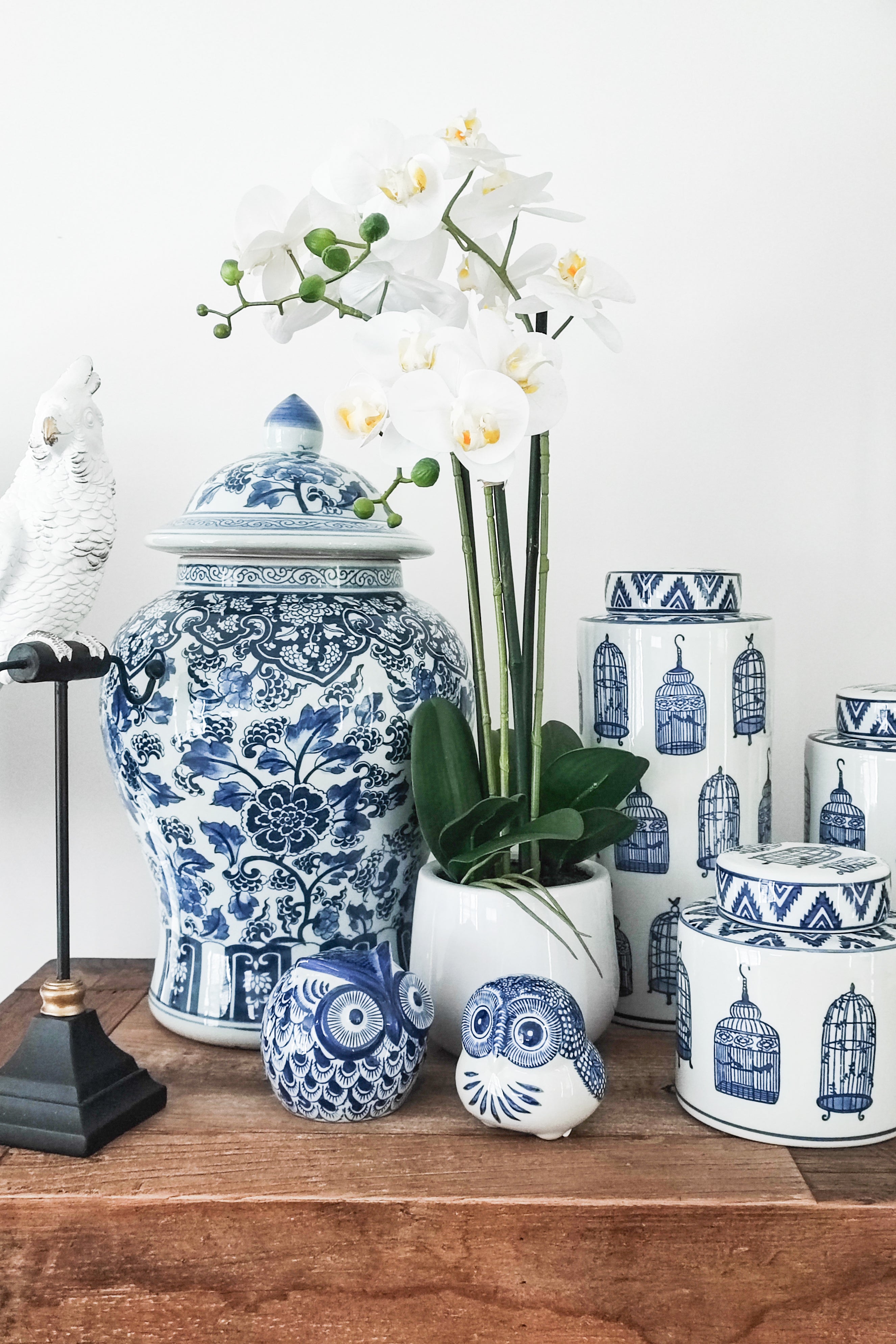 MAGPIE HOME Medium Handpainted Birdcage Jar - Magpie Home - [product type] - Magpie Style